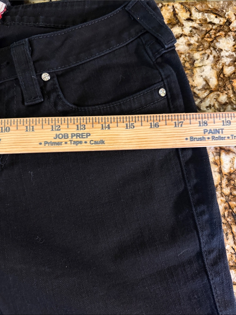 True Religion Women’s Black Bootcut Jeans with Signature Pocket - Picture 12 of 12